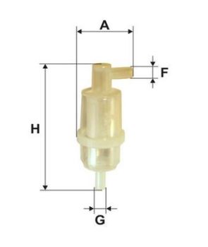 Kütusefilter 90 ° WIX
