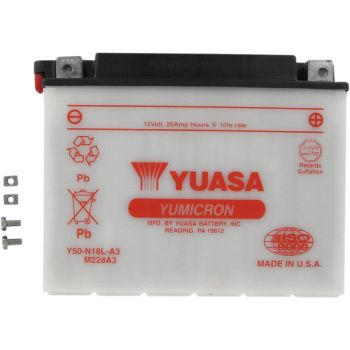 BATTERY YUASA HD DRY Y50-N18L-