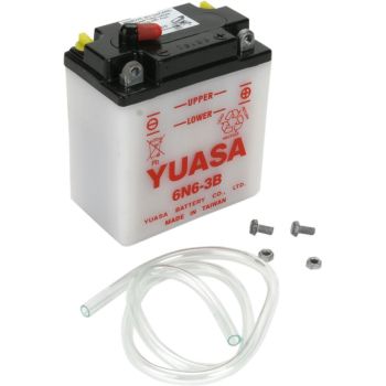 BATTERY YUASA 6-VOLT DRY 6N6-3