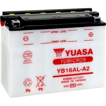 BATTERY YUASA HD DRY YB16AL-A2