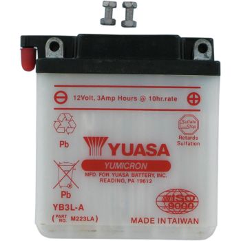 BATTERY YUASA HD DRY YB3L-A