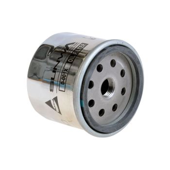 Sunwa oil filter D-005X: Harley-Davidson chrome