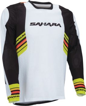JERSEY SAHARA WHITE/BLACK XL