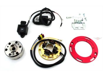Ignition 60W 71mm pole wheel 310g 17x12mm cone 94mm base plate 120mm adapter for Yamaha, DT 50 MX