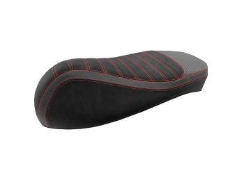 seat cover black, red stitch seam for Vespa GTS 125, 300