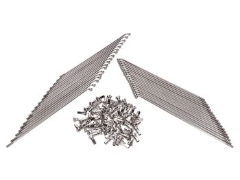 Spoke set 171mm / 177mm stainless steel for Simson S50, S51, S70, S53, S83 Enduro