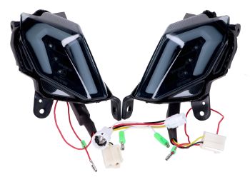 Turn signal set Naraku rear smoked for Yamaha T-Max 530 2012-2016