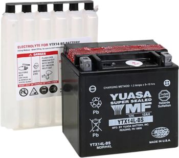 BATTERY YUASA MF YTX14L-BS