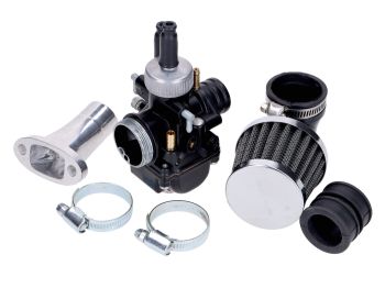 Carburetor tuning set 19mm with intake manifold 20mm, sport air filter for Zündapp