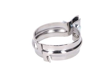 rear exhaust clamp chromed 2-part for Simson S50, S51, SR53, S70, S83, SR50, SR80