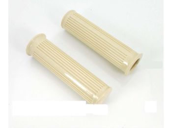 Rubber grip cream white 120mm 22mm for Puch, DS 50