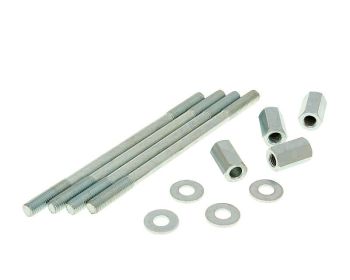 cylinder bolt set incl. nuts M7x120mm - 4 pcs each for Derbi EBE, EBS