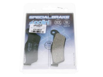 brake pads Polini organic for MBK Skyliner, Yamaha Majesty, Piaggio X9, Gilera Nexus, GP800, Suzuki UH Burgman 125, 150