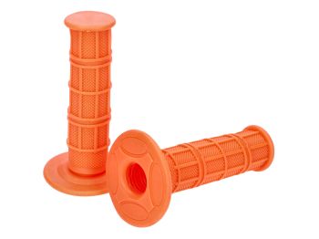 Grip set Off-Road Waffle orange 22mm universal