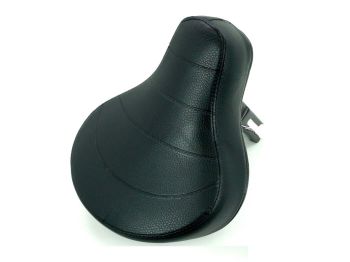 Saddle with seat post rectangular mount 54x33mm black for Piaggio Vespa Ciao, Citta, Gilera moped, Solo 710, 711, 712, 713, 715, Mars Batavus