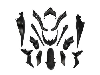 bodywork kit 15-piece black matt for Yamaha X-Max 125, 300 2018-