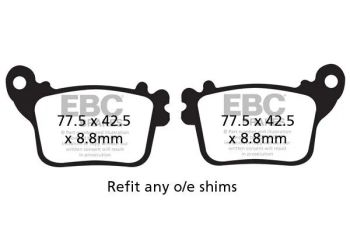 BRAKE PAD VEE SEMISNTRD