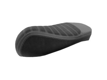 seat cover black, grey stitch seam for Vespa GTS 125, 300
