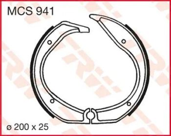 BRAKE SHOES TRW MCS941