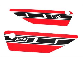 Side cover sticker 90mm 320mm for Yamaha FS 1 Mokick, RD 50