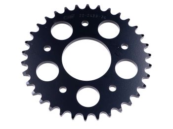 Sprocket Esjot reinforced 34 teeth black for Kreidler Florett RS, Mustang, RS
