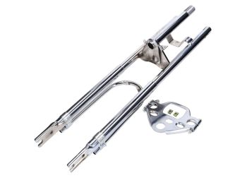 Fork 585mm chrome with mudguard bracket for Peugeot 103 MVL