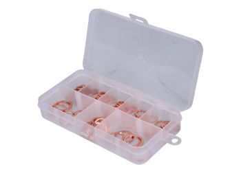 Sealing ring assortment copper M4 - M14 100 pieces