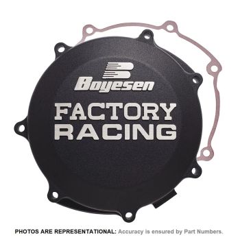CLUTCH COV KX125 94-02 BK