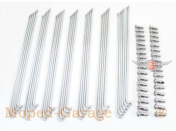 Spokes chrome 157mm with nipple 36 pieces for Yamaha, FS 1 DX