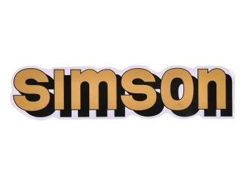 logo foil / sticker tank gold, black for Simson S51