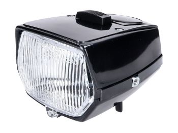 headlight square black for moped