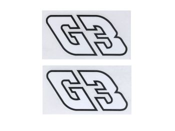 Sticker set MOGA Wide approx. 95mm High 56mm for Hercules Prima G3 moped