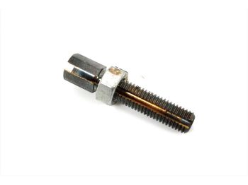 Adjusting screw hexagon M7 x 29mm 3.5mm bore for moped, moped, mokick