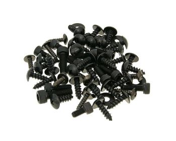 fairing screw set black for Yamaha Aerox, MBK Nitro