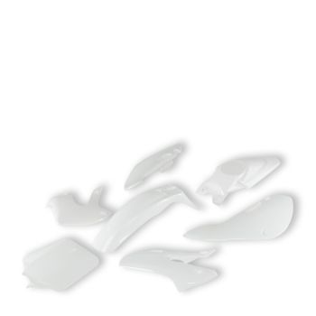 KIT PLASTIQUE KLX 110 BLANC