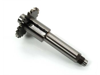 Gearbox main shaft steel 116mm for Hercules, DKW, Miele, Rixe, Sachs 50/3, LKH, KFS, LFS, LKS, LFH, EKF