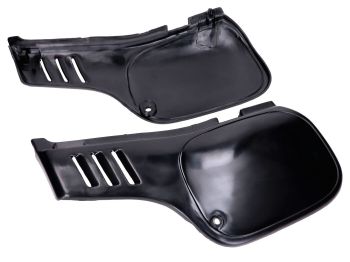 Side fairing set 2-piece plastic black for Honda MTX-R, MTX 50 SH, 80 R
