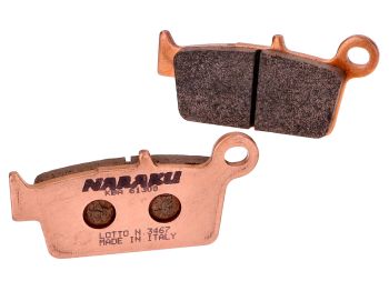 brake pads Naraku sintered for Kymco Curio, Fever ZXI, ZXII, KB50, Top Boy, Honda Lead, Shadow