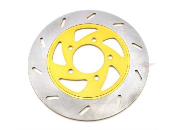 Brake disk stainless steel 220mm yellow for Zündapp KS 50, 80, GTS 50