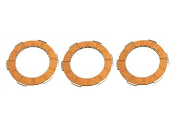 Reiblamelle steel disk friction lining set 3 pieces for Piaggio Vespa PK 50, 80