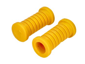 Footrest rubber set D=22mm yellow for Simson