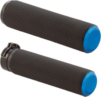 GRIPS - KNURLED - CABLE - BLUE