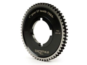 1st gear cog -BGM PRO, type EFL- Vespa PX200 (1984-), Cosa200 - long 1st gear cog for PX125-150 (1984-), T5 125cc, Cosa125-150, LML Star/Stella125/150 2-stroke - 57 teeth