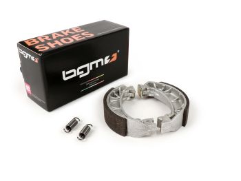 Brake shoes -BGM PRO Ø=110x25mm- APRILIA Amico 50cc 1990-1991 (f/r), Amico GL, GLE, LX, Sport Life, LX 50cc 1992 (r), Gulliver 50cc 1995 (r), Gulliver LC 50cc 1996-1997 (r), Rally 50cc 1995 (r), Scarabeo 4-stroke 50cc 2004 (r), Scarabeo 70cc 1994 (r), So