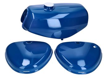 B-goods fuel tank and side cover set blue for Simson S50, S51, S70