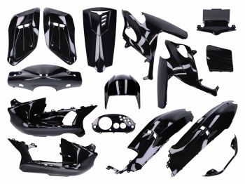 fairing kit 15-piece black metallic primed for Gilera Runner