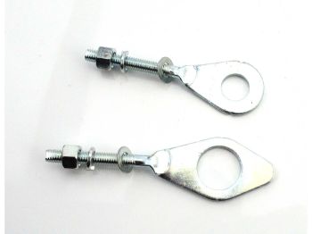 Steel chain tensioner set silver for Honda, CD 50, C 65, 70, 90, 100, 102, CM 91