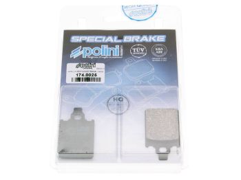 brake pads Polini organic for Piaggio Quartz, Italjet Formula, Piaggio SKR