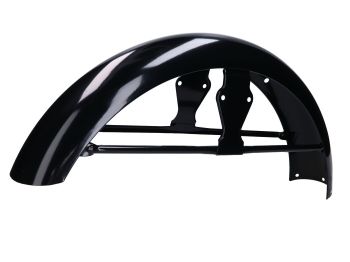 Front mudguard / fender with strut, black primed for Simson S50, S51, S70