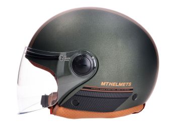 Helmet MT Street S Entire green/brown matt - size L (59-60cm)